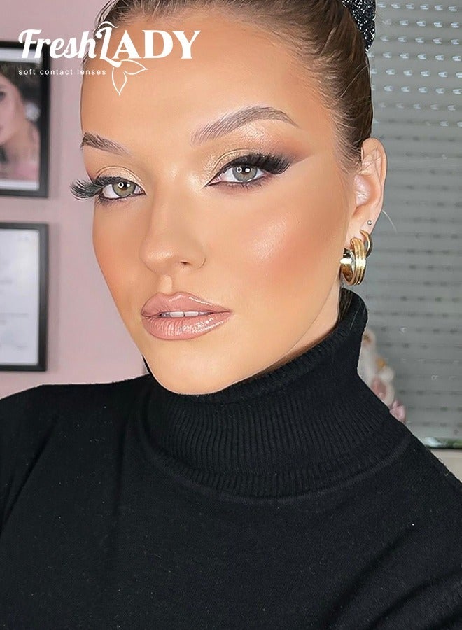 FreshLady Russian Grey Colored Contact Lenses for Daily Wear - Image 1